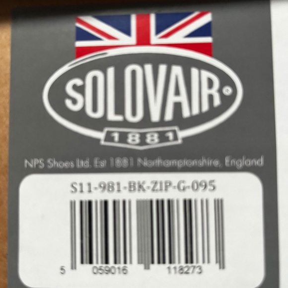 Solovair Black 11 Eyelet Zip Derby Boot Size 10.5 US - Picture 9 of 9